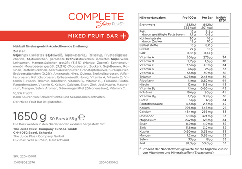 Barres Multifruits