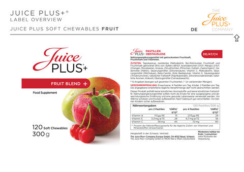 Pastilles Sélection de Fruits & Légumes